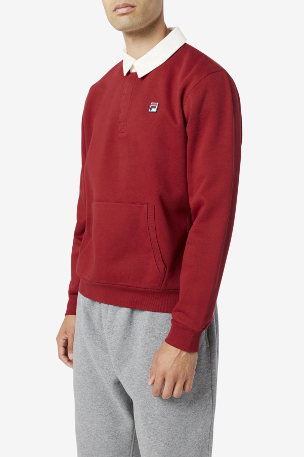 Edison Fleece Rugby Fila Rhubarb/White