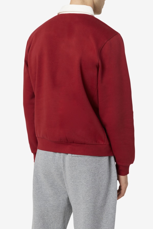 Edison Fleece Rugby Fila Rhubarb/White