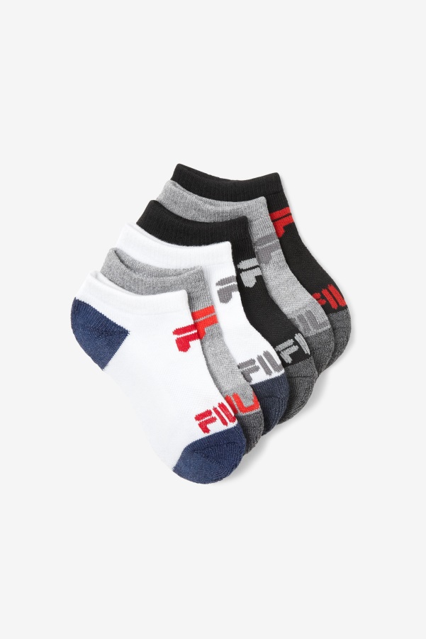 Multi Kids' Cushioned No Show Sock 10-Pack Fila