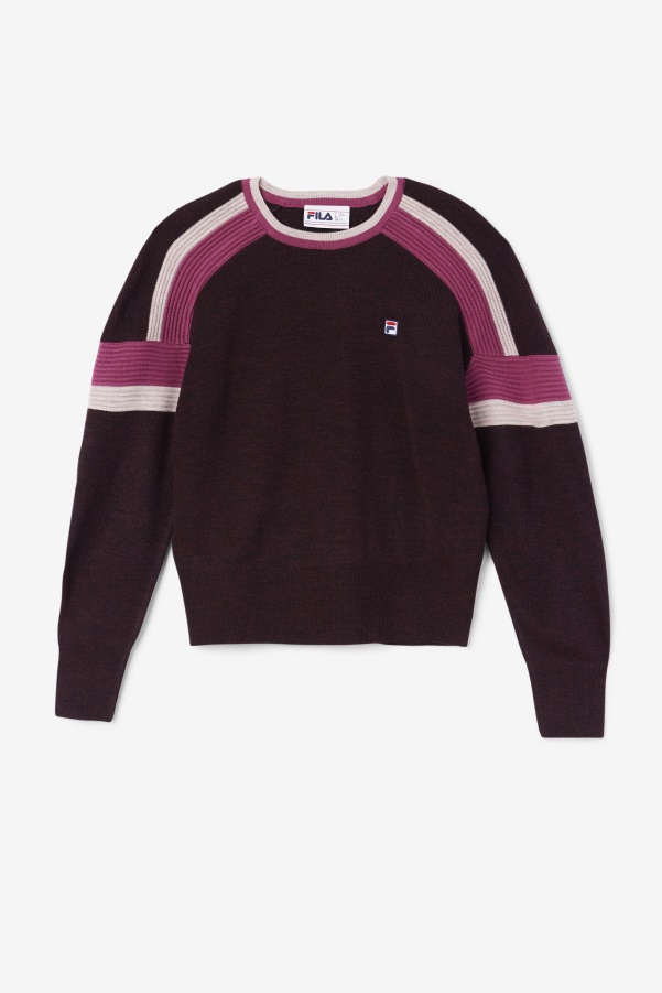 Fila Frankie Knit Crew Grape Wine/Rouge/Potpourri