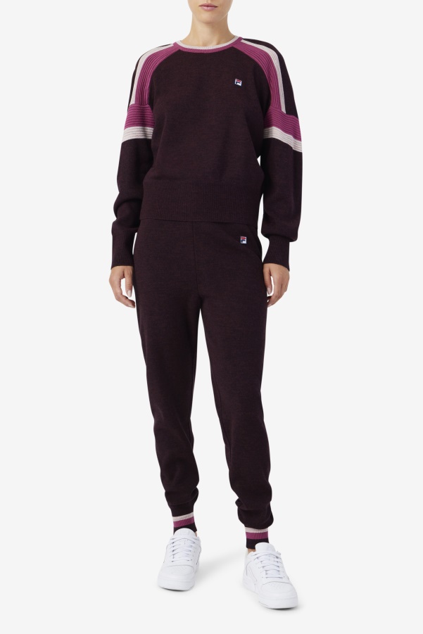 Fila Frankie Knit Crew Grape Wine/Rouge/Potpourri