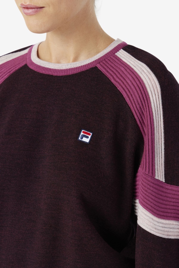 Fila Frankie Knit Crew Grape Wine/Rouge/Potpourri