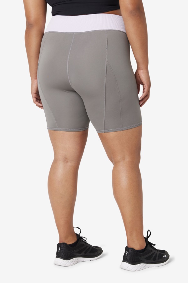 Fila Forza 8" Texture Bike Short Gargoyle/Lavender Blue