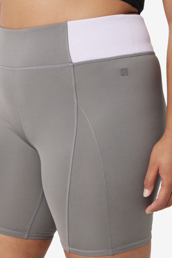 Fila Forza 8" Texture Bike Short Gargoyle/Lavender Blue