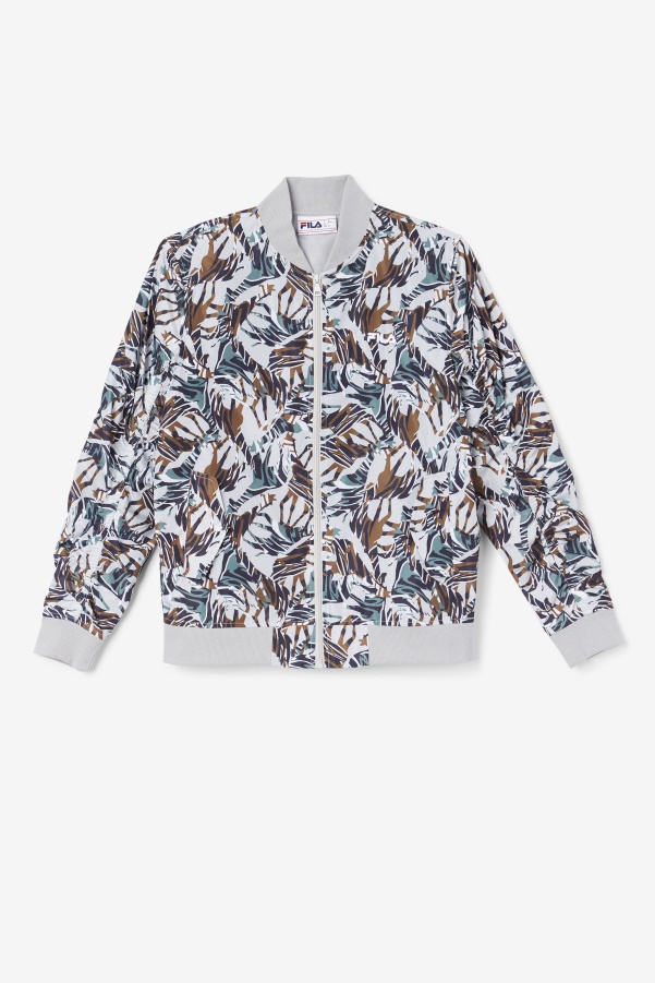 Giraffe Print Mav Bomber Jacket Fila