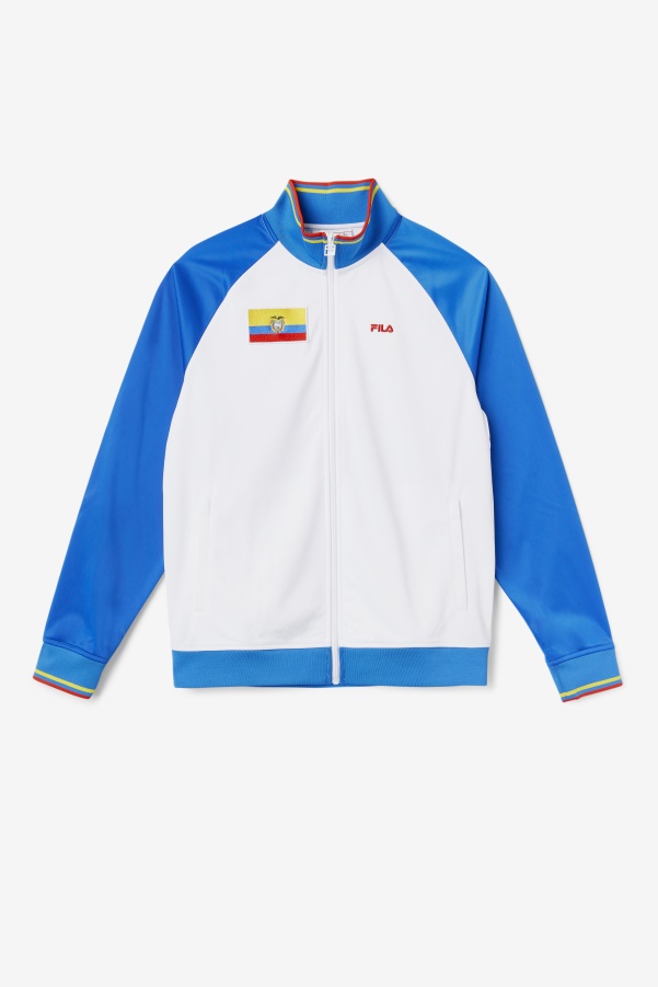 Ecuador Track Jacket Fila White/Blue/Fiery Red/Yellow