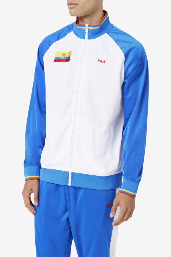 Ecuador Track Jacket Fila White/Blue/Fiery Red/Yellow