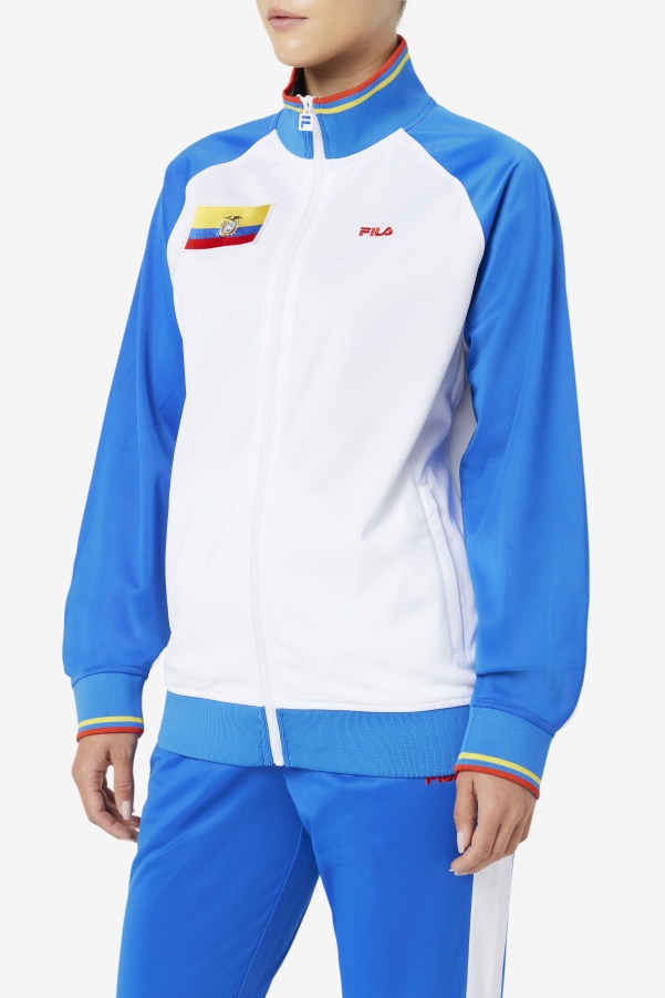 Ecuador Track Jacket Fila White/Blue/Fiery Red/Yellow