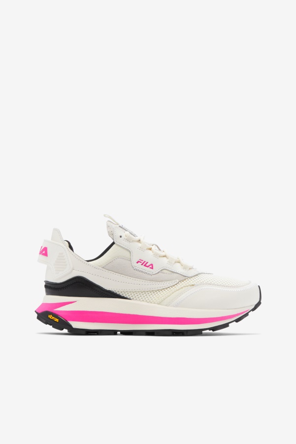 Women's R1 Runner X Barneys Fila White/Pink Glo/Black