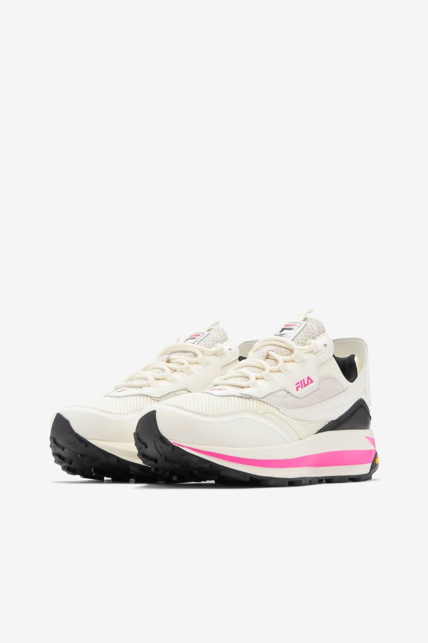 Women's R1 Runner X Barneys Fila White/Pink Glo/Black