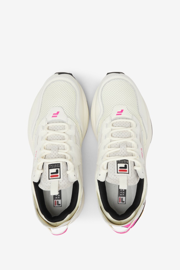 Women's R1 Runner X Barneys Fila White/Pink Glo/Black