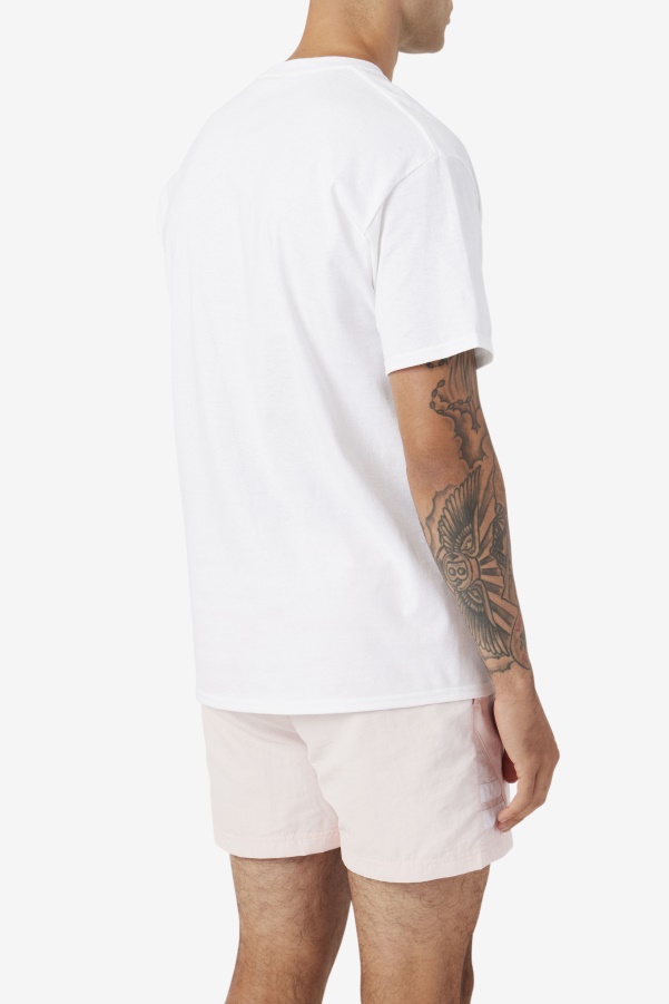 stacked tee shirt White Fila