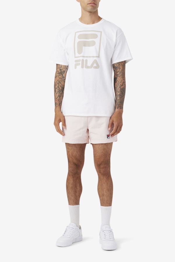 stacked tee shirt White Fila