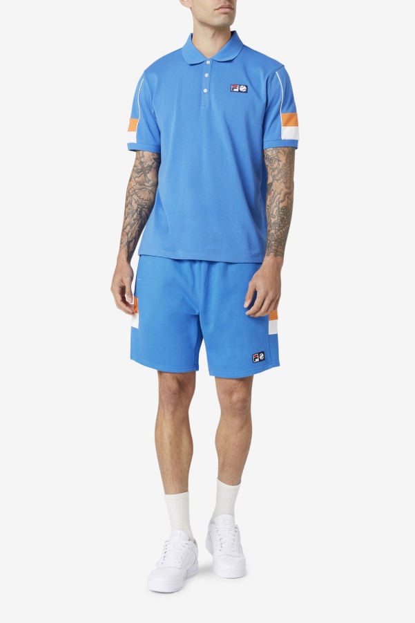 Langlen Short Fila Strong Blue/White/Coral Rose