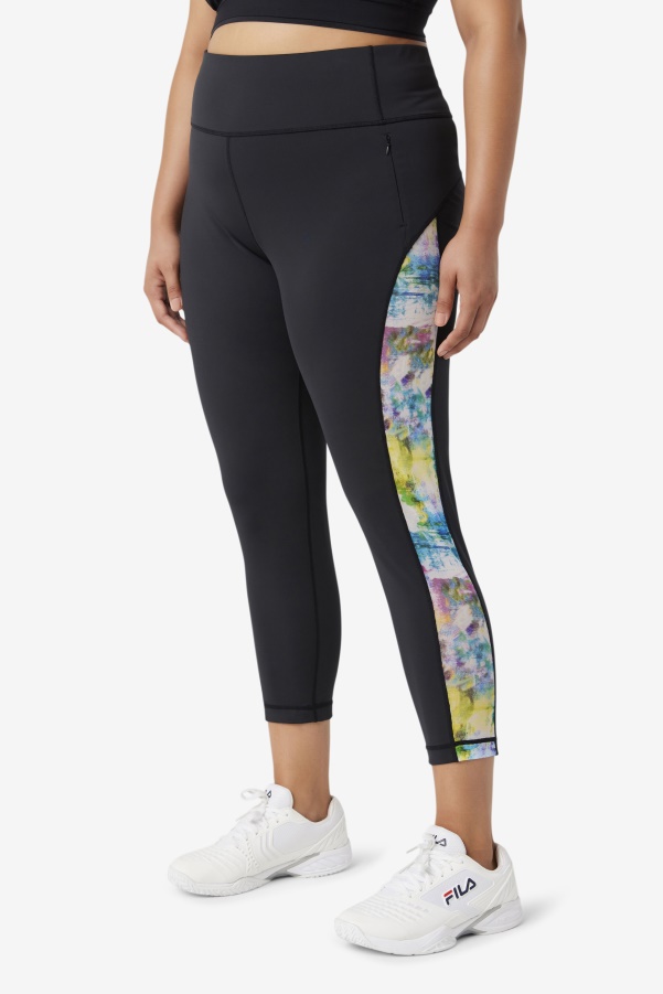 Forza Contrast 7/8 Leggings Black/Tie Dye Fila