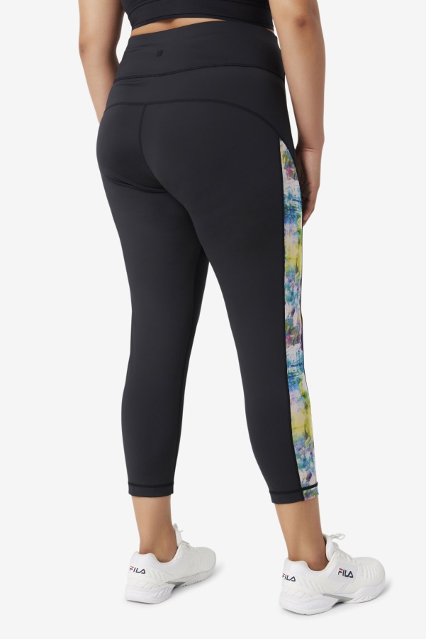 Forza Contrast 7/8 Leggings Black/Tie Dye Fila