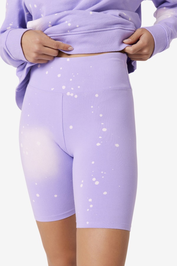 Fila Taima Tie Dye Bike Short Viola Tie Dye