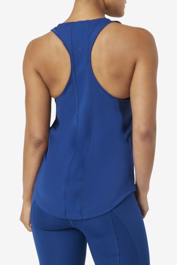 Navypeony Fila Uplift Textured Racerback Tank Top