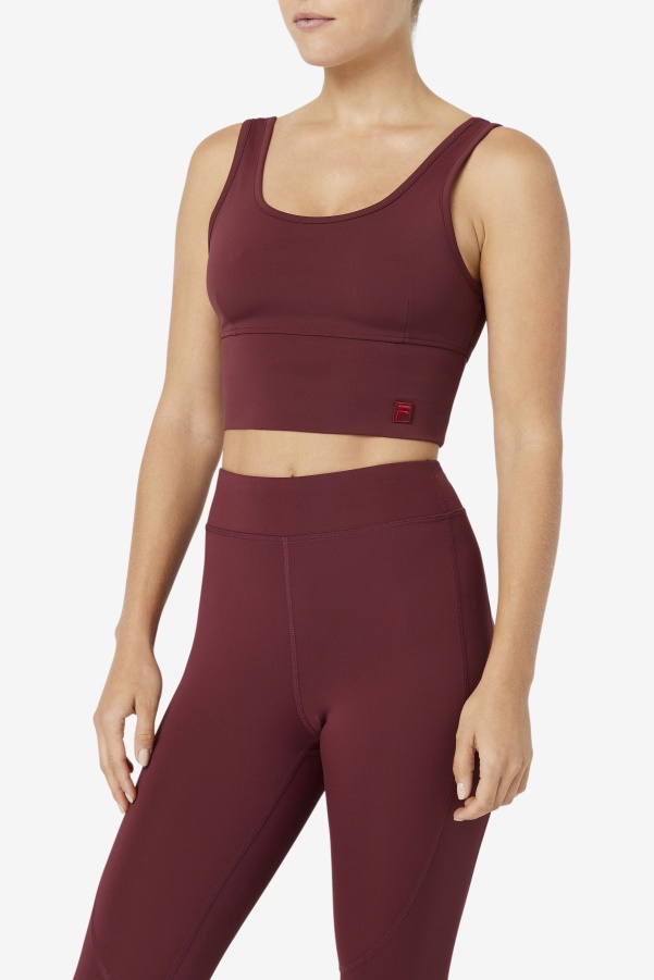 Fila Kora Bra Top Tawny Port