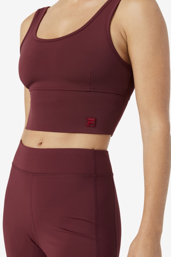 Fila Kora Bra Top Tawny Port
