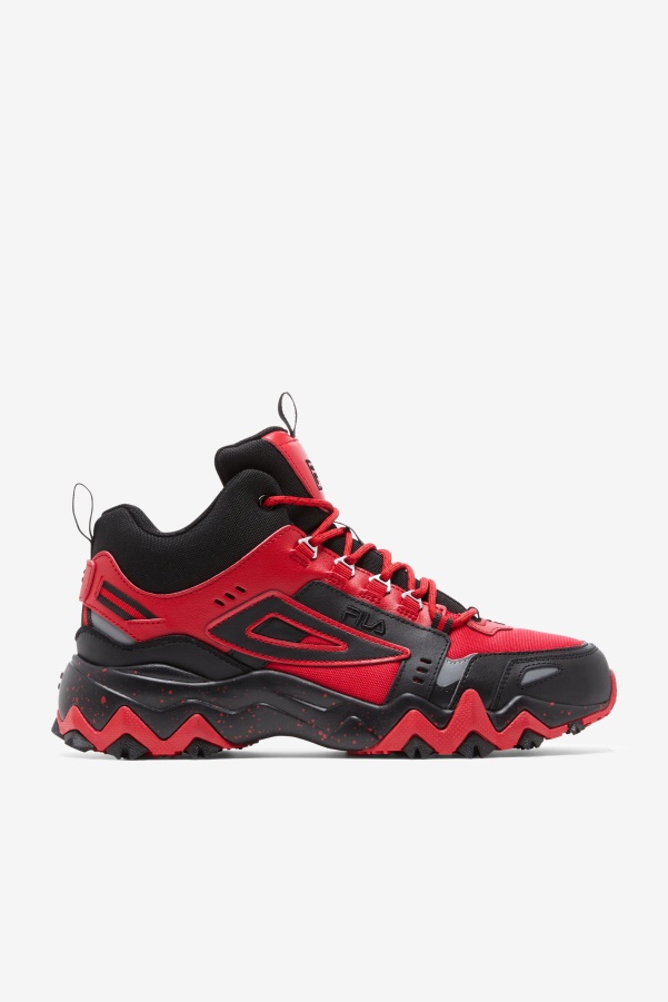 Men's Oakmont Tr Mid Fila Red/Black/Metallic Silver