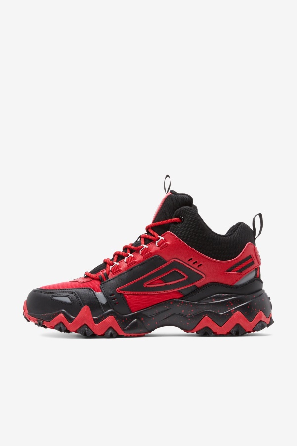 Men's Oakmont Tr Mid Fila Red/Black/Metallic Silver