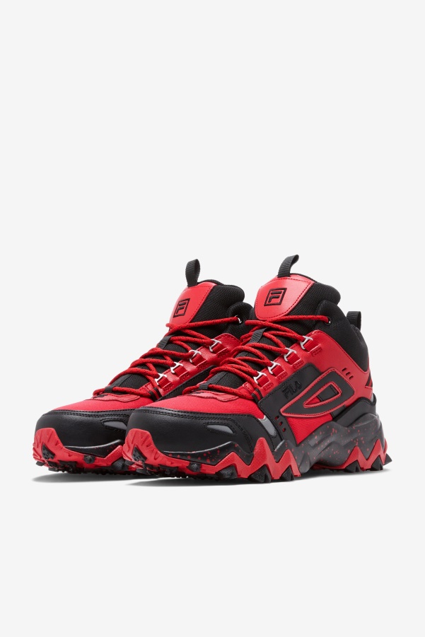 Men's Oakmont Tr Mid Fila Red/Black/Metallic Silver