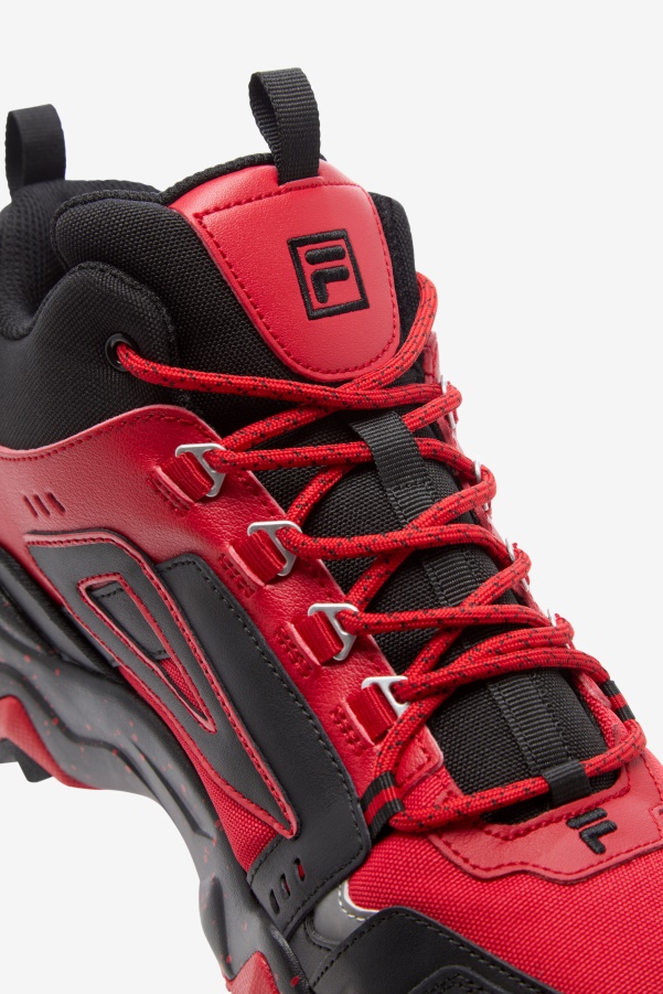 Men's Oakmont Tr Mid Fila Red/Black/Metallic Silver