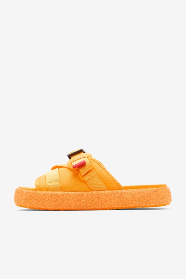 Saffron/Red Fila Men's Atlas Slide