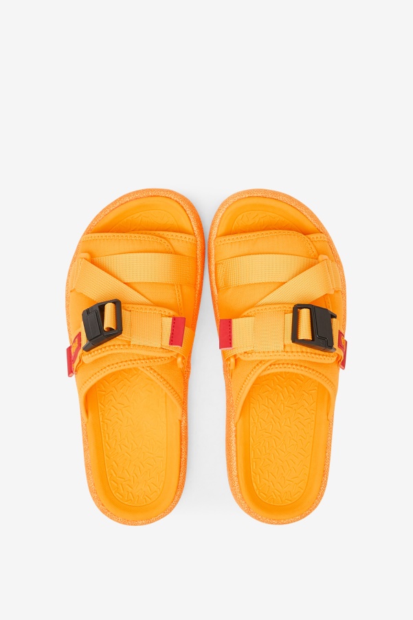 Saffron/Red Fila Men's Atlas Slide