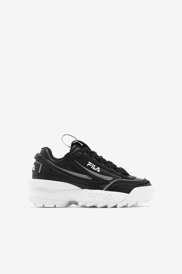Black/White Little Kids' Disruptor 2 EXP Fila