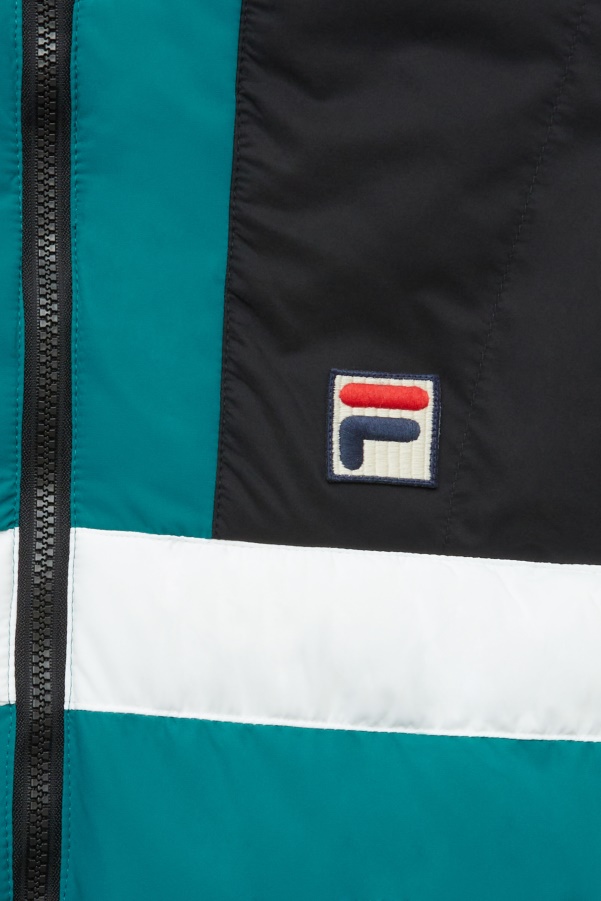 fausto ski jacket Black/Harbour Blue/White Fila