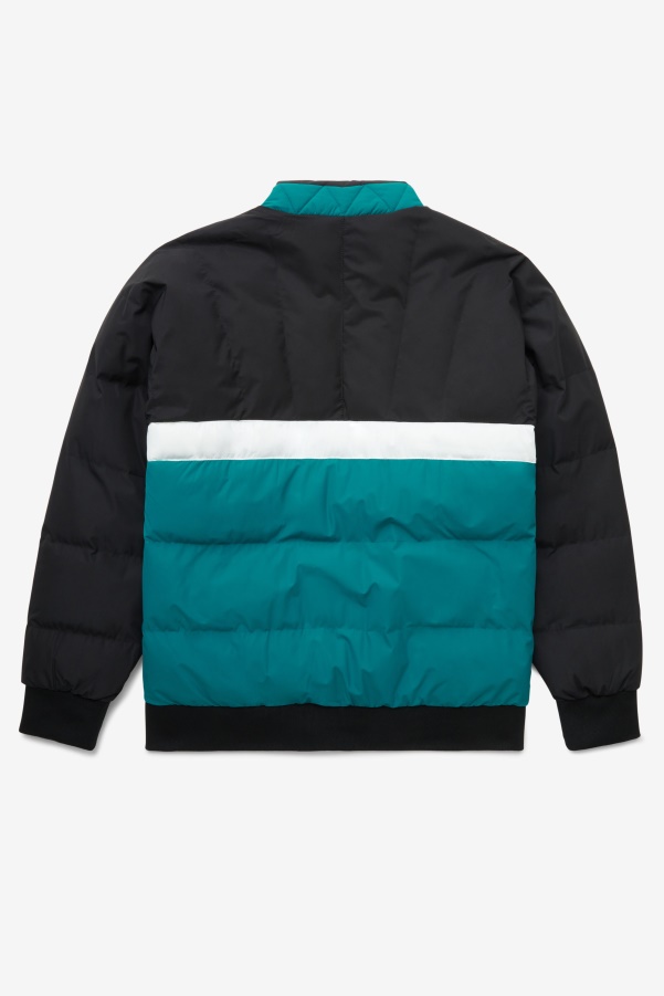 fausto ski jacket Black/Harbour Blue/White Fila