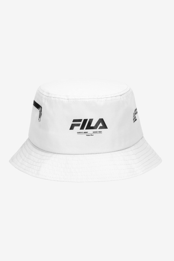 Ripstop Bucket Hat White Fila