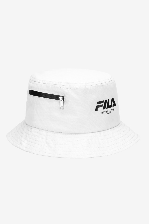 Ripstop Bucket Hat White Fila