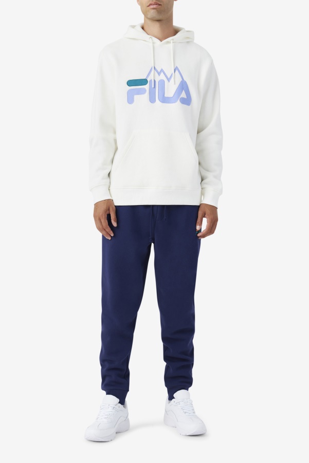 Nan Hoodie Egret/Jacaranda/Deep Lake Fila