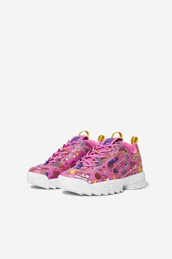Big Kids' Disruptor 2 Premium Sugar Plum/Purple/Lemon Fila