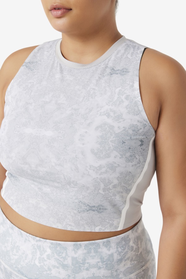 Fila Uplift Athletic Crop Top Highrise/White