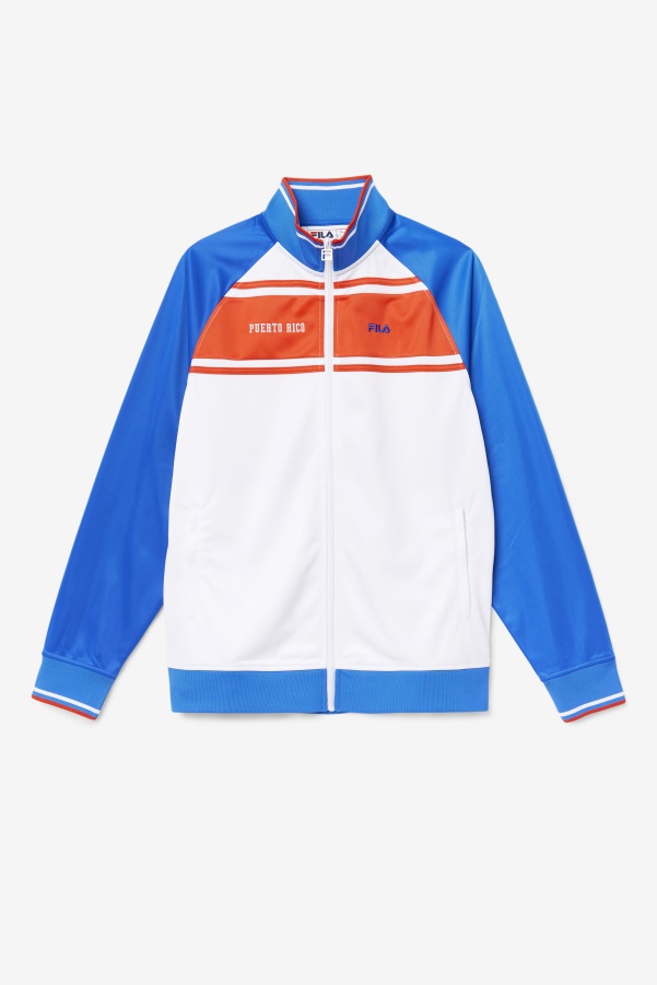 Fila White/Blue/Fiery Red Puerto Rico Track Jacket