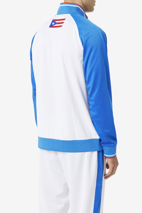 Fila White/Blue/Fiery Red Puerto Rico Track Jacket
