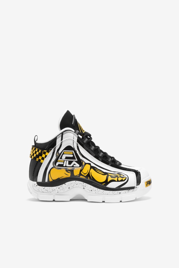 Little Kids' Grant Hill 2 Racing Fila White/Black/Lemon
