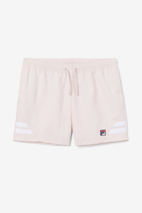 Pink/White Fila Vantage Swim Short