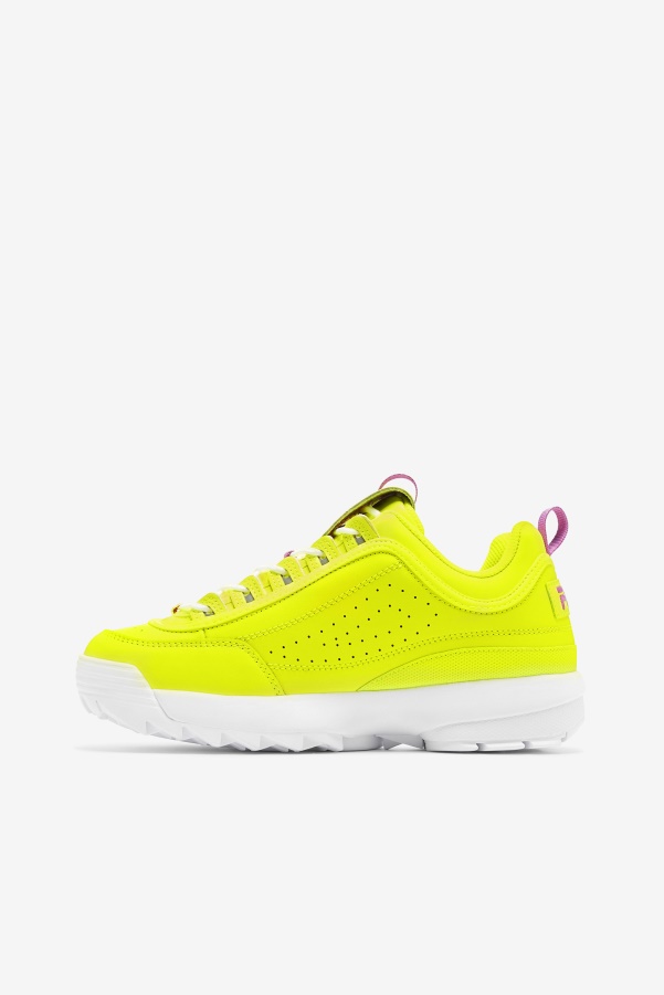 Women's Disruptor 2 Premium Yellow/Orchid Flower/White Fila