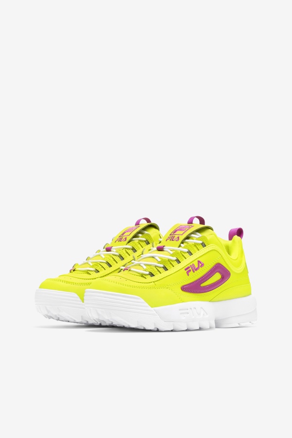 Women's Disruptor 2 Premium Yellow/Orchid Flower/White Fila