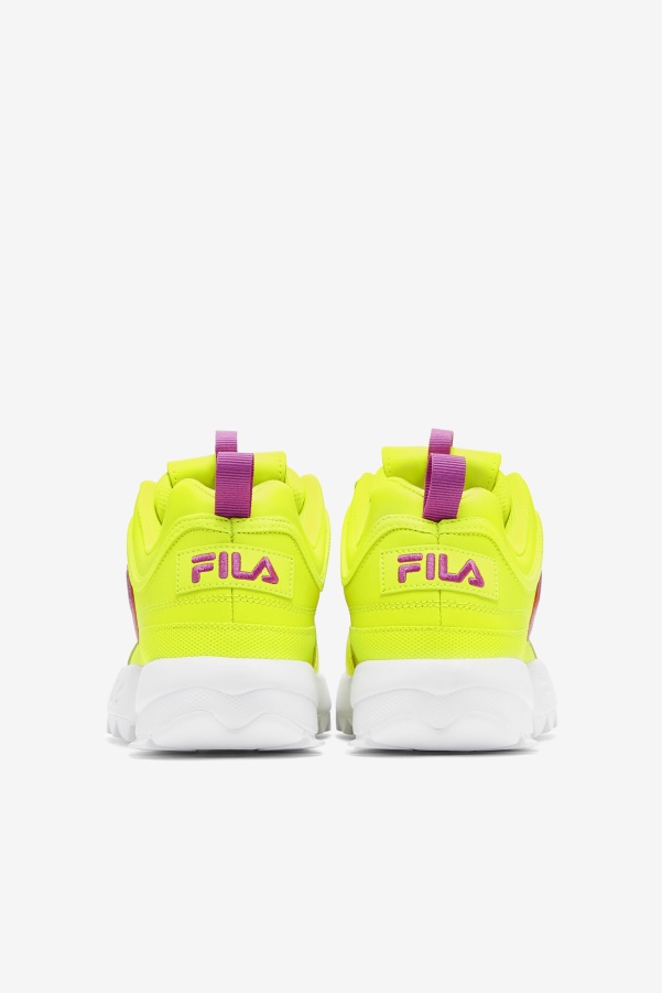 Women's Disruptor 2 Premium Yellow/Orchid Flower/White Fila