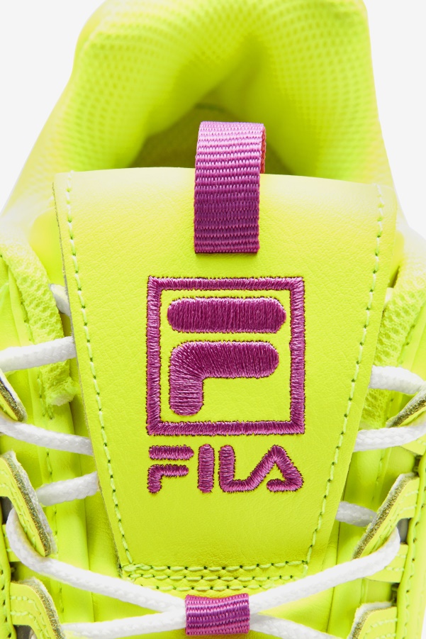 Women's Disruptor 2 Premium Yellow/Orchid Flower/White Fila