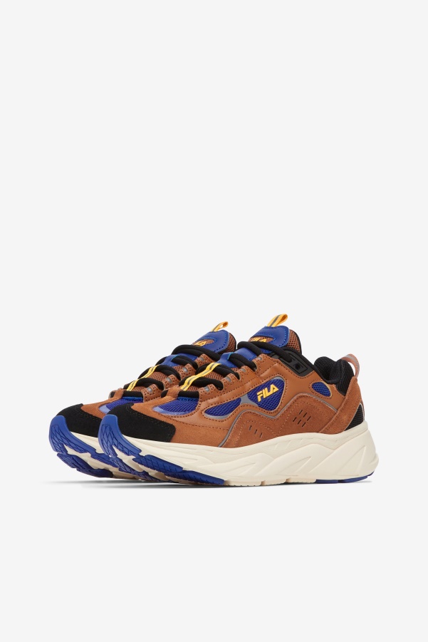 Bombay Brown/Blue/Ecru Fila Women's Trigate