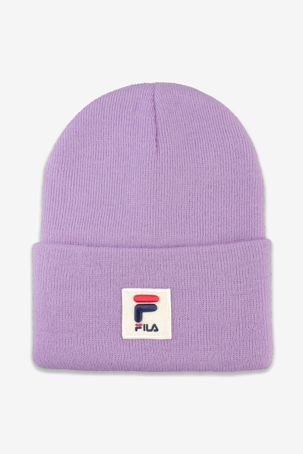 Crocus Petal Fila Cuffed Beanie
