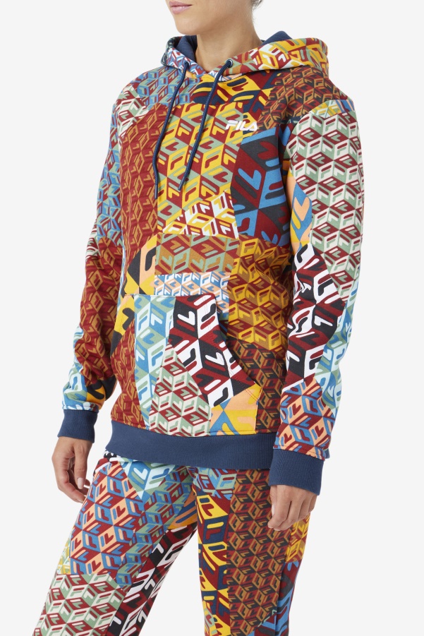 Fila Ocean/Yellow/White Laylani Hoodie