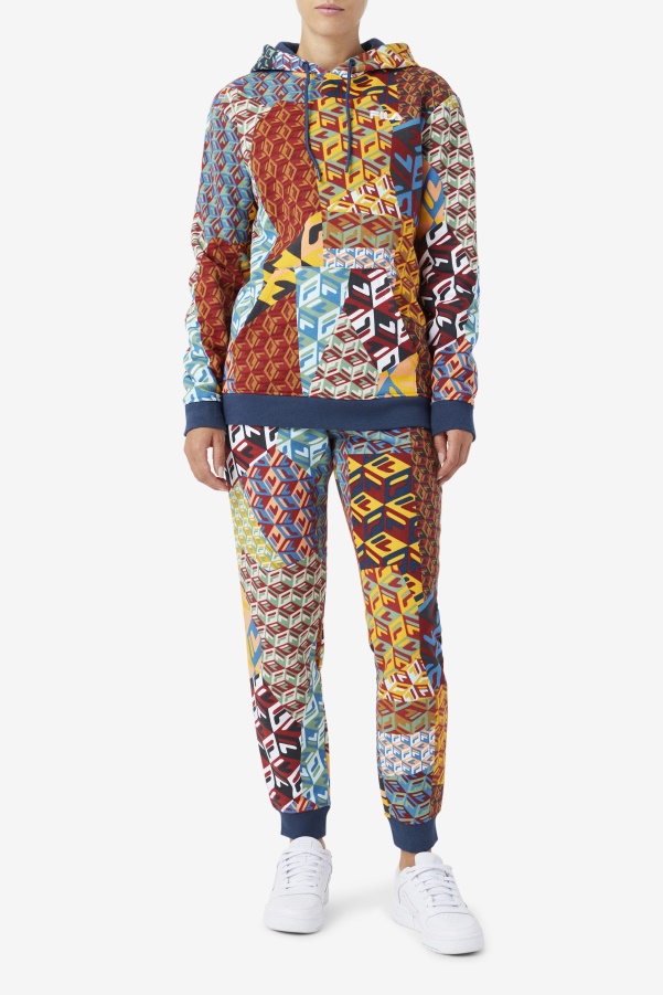 Fila Ocean/Yellow/White Laylani Hoodie